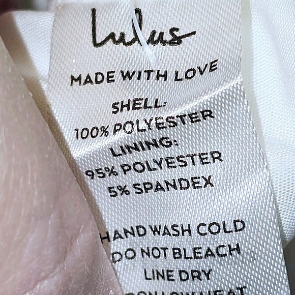 Lulu's Ivory Satin Jacquard Strapless Maxi Dress w/ Back Bow – Size S New - Picture 8 of 8